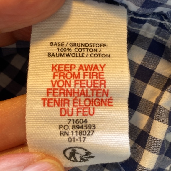 Baby Boden Long Sleeve Button Down Boys Shirt size 12-18 months - Picture 5 of 7